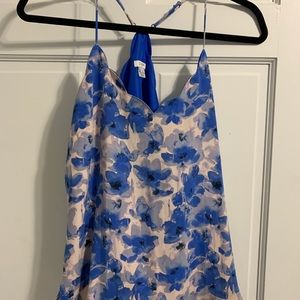 J.Crew Floral Print Scalloped Cami